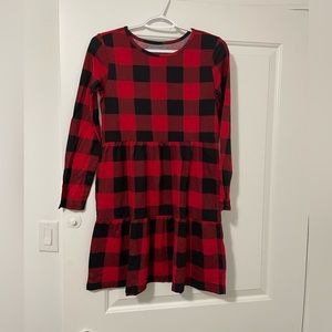 Old Navy Girls Size XL Buffalo Plaid Dress NWT